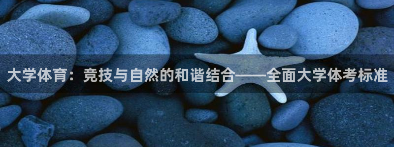 意昂4平台开户链接：大学体育：竞技与自然的和谐结合——全面大学体考标准