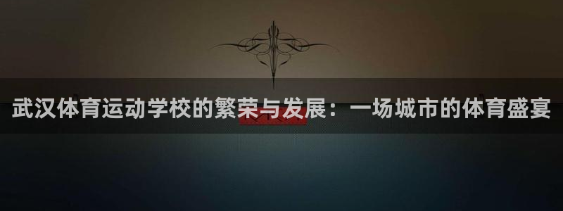 意昂4主管：武汉体育运动学校的繁荣与发展：一场城市的体育盛宴