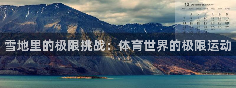 意昂4老板：雪地里的极限挑战：体育世界的极限运动